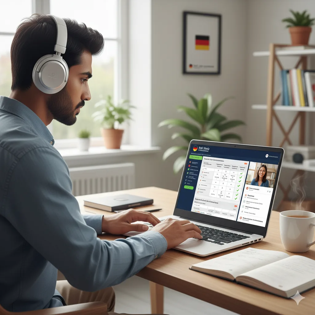 learning German online with bell study